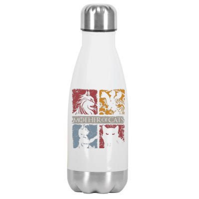 Mother Of Cats Cat Lovers Cat Mom Fabulous Gift Stainless Steel Insulated Water Bottle