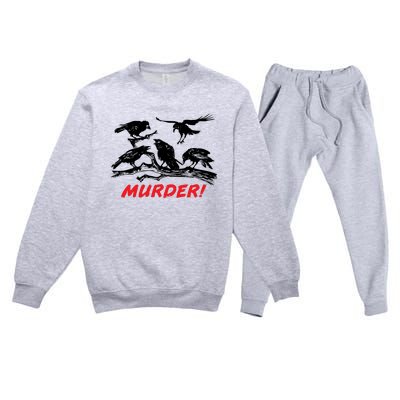 Murder Of Crows Premium Crewneck Sweatsuit Set