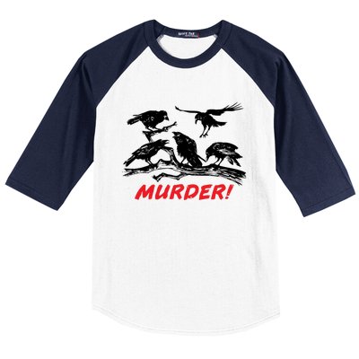 Murder Of Crows Baseball Sleeve Shirt