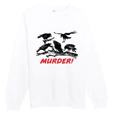 Murder Of Crows Premium Crewneck Sweatshirt