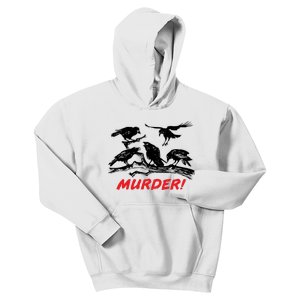 Murder Of Crows Kids Hoodie