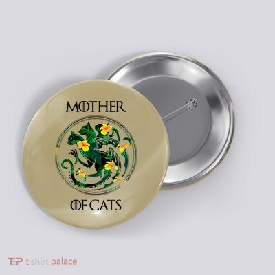 Mother Of Cats Button