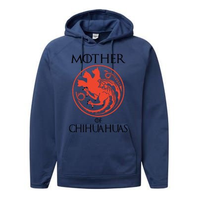 Mother Of Chihuahuas Mother Performance Fleece Hoodie