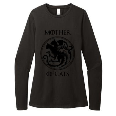 Mother Of Cats Black Cat Womens CVC Long Sleeve Shirt