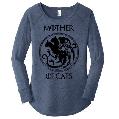 Mother Of Cats Black Cat Women's Perfect Tri Tunic Long Sleeve Shirt