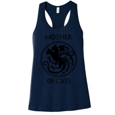 Mother Of Cats Black Cat Women's Racerback Tank