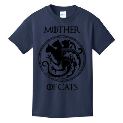 Mother Of Cats Black Cat Kids T-Shirt