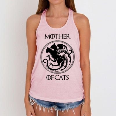 Mother Of Cats Black Cat Women's Knotted Racerback Tank