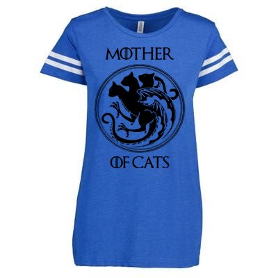 Mother Of Cats Black Cat Enza Ladies Jersey Football T-Shirt