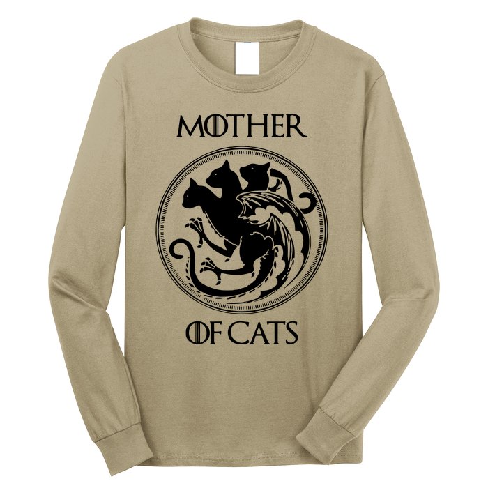 Mother Of Cats Black Cat Long Sleeve Shirt