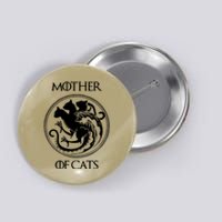 Mother Of Cats Black Cat Button