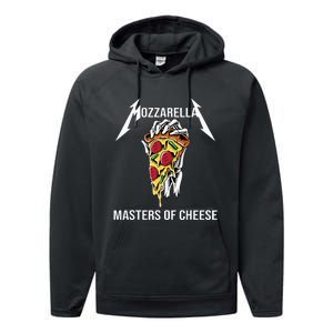 Mozzarella Of Cheese Foodie Chef Baker Cook Pizza Performance Fleece Hoodie