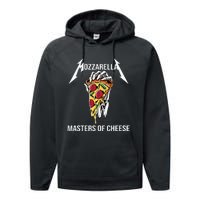 Mozzarella Of Cheese Foodie Chef Baker Cook Pizza Performance Fleece Hoodie