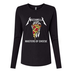 Mozzarella Of Cheese Foodie Chef Baker Cook Pizza Womens Cotton Relaxed Long Sleeve T-Shirt