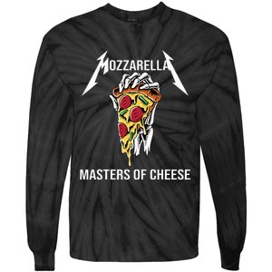 Mozzarella Of Cheese Foodie Chef Baker Cook Pizza Tie-Dye Long Sleeve Shirt