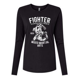 Mma Outfit Cage Fighting Mixed Martial Arts Gift Womens Cotton Relaxed Long Sleeve T-Shirt