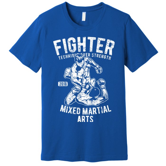 Mma Outfit Cage Fighting Mixed Martial Arts Gift Premium T-Shirt