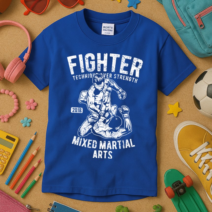 Mma Outfit Cage Fighting Mixed Martial Arts Gift Kids T-Shirt