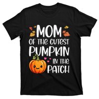 Mom Of Cutest Pumpkin In The Patch Halloween Thanksgiving T-Shirt