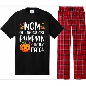 Mom Of Cutest Pumpkin In The Patch Halloween Thanksgiving Pajama Set