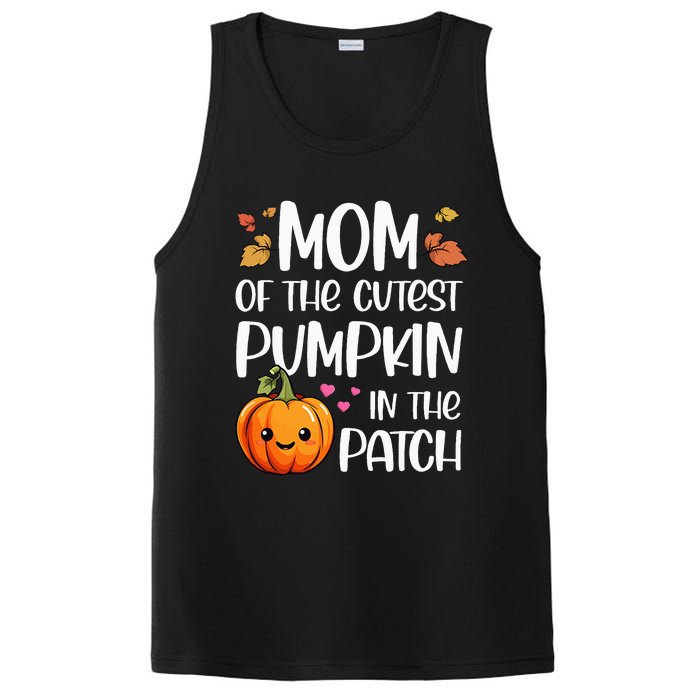 Mom Of Cutest Pumpkin In The Patch Halloween Thanksgiving PosiCharge Competitor Tank