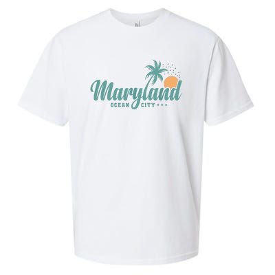 Maryland Ocean City State Of America Usa Sueded Cloud Jersey T-Shirt