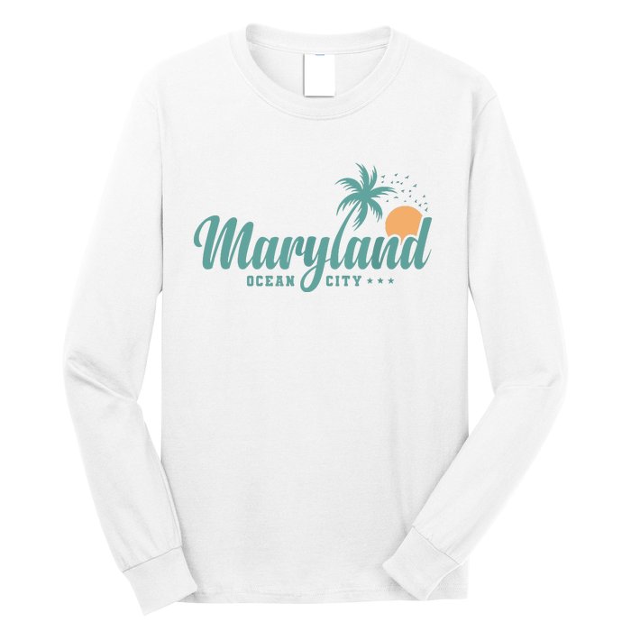 Maryland Ocean City State Of America Usa Long Sleeve Shirt