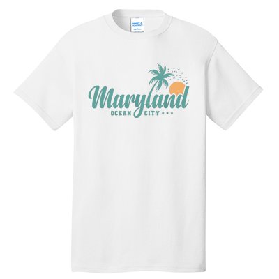 Maryland Ocean City State Of America Usa Tall T-Shirt