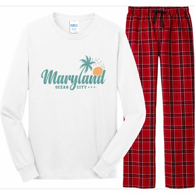 Maryland Ocean City State Of America Usa Long Sleeve Pajama Set