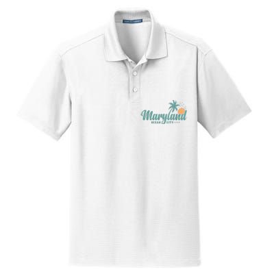 Maryland Ocean City State Of America Usa Dry Zone Grid Polo