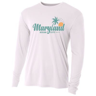 Maryland Ocean City State Of America Usa Cooling Performance Long Sleeve Crew