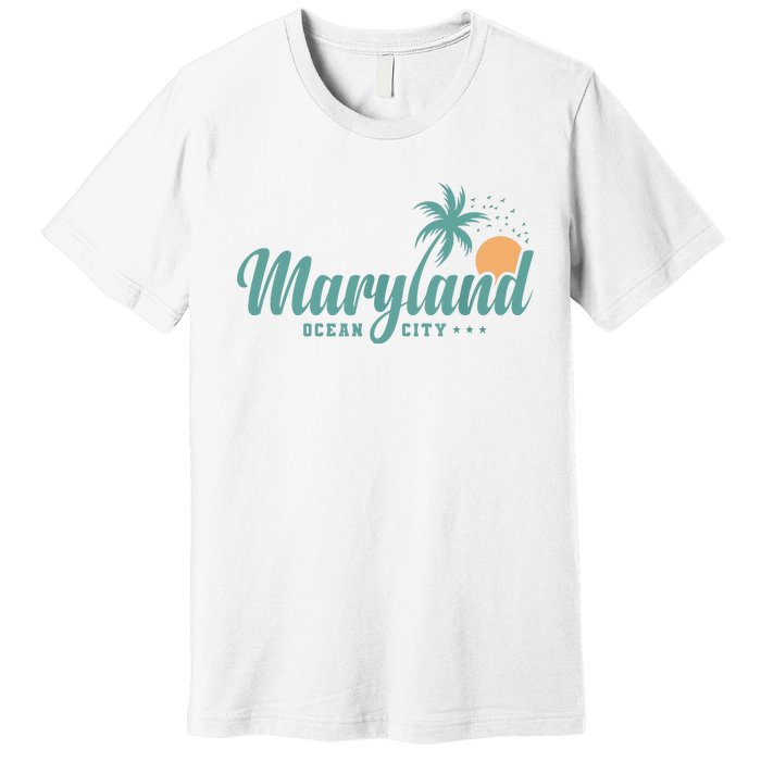 Maryland Ocean City State Of America Usa Premium T-Shirt