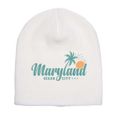 Maryland Ocean City State Of America Usa Short Acrylic Beanie