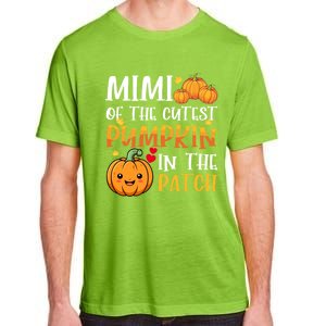 Mimi Of Cutest Pumpkin In The Patch Halloween Thanksgiving Gift Adult ChromaSoft Performance T-Shirt