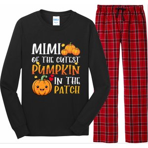 Mimi Of Cutest Pumpkin In The Patch Halloween Thanksgiving Gift Long Sleeve Pajama Set