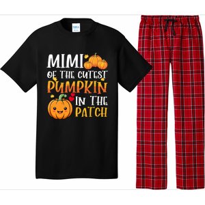 Mimi Of Cutest Pumpkin In The Patch Halloween Thanksgiving Gift Pajama Set