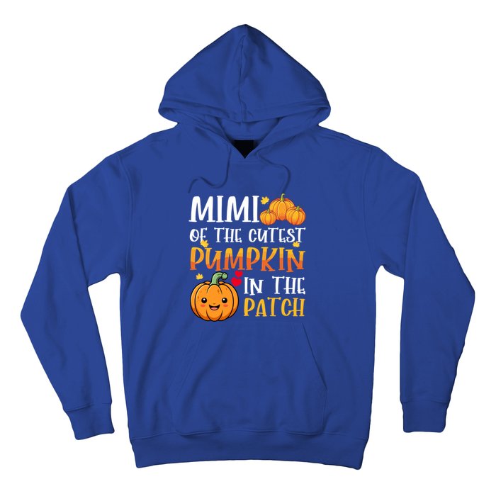 Mimi Of Cutest Pumpkin In The Patch Halloween Thanksgiving Gift Hoodie