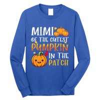 Mimi Of Cutest Pumpkin In The Patch Halloween Thanksgiving Gift Long Sleeve Shirt