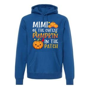 Mimi Of Cutest Pumpkin In The Patch Halloween Thanksgiving Gift Premium Hoodie