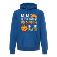 Mimi Of Cutest Pumpkin In The Patch Halloween Thanksgiving Gift Premium Hoodie