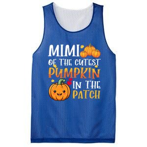 Mimi Of Cutest Pumpkin In The Patch Halloween Thanksgiving Gift Mesh Reversible Basketball Jersey Tank