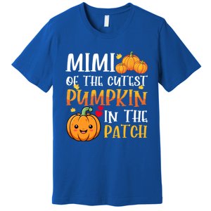 Mimi Of Cutest Pumpkin In The Patch Halloween Thanksgiving Gift Premium T-Shirt