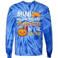 Mimi Of Cutest Pumpkin In The Patch Halloween Thanksgiving Gift Tie-Dye Long Sleeve Shirt