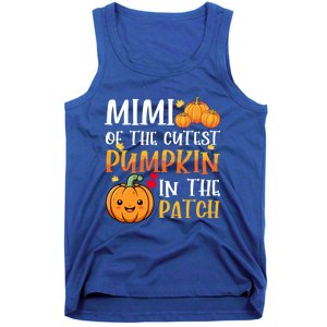 Mimi Of Cutest Pumpkin In The Patch Halloween Thanksgiving Gift Tank Top