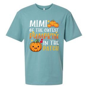 Mimi Of Cutest Pumpkin In The Patch Halloween Thanksgiving Gift Sueded Cloud Jersey T-Shirt