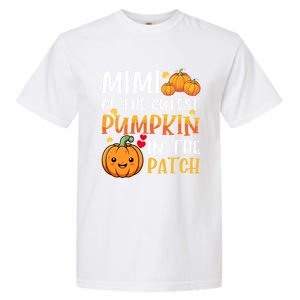 Mimi Of Cutest Pumpkin In The Patch Halloween Thanksgiving Gift Garment-Dyed Heavyweight T-Shirt