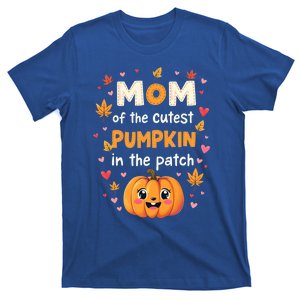 Mom Of Cutest Pumpkin In The Patch Halloween Thanksgiving Gift T-Shirt