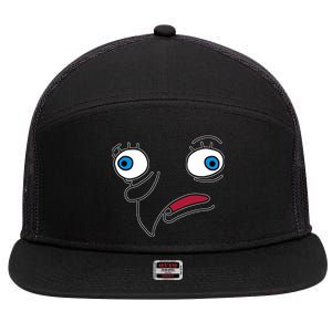 Mocking meme 7 Panel Mesh Trucker Snapback Hat