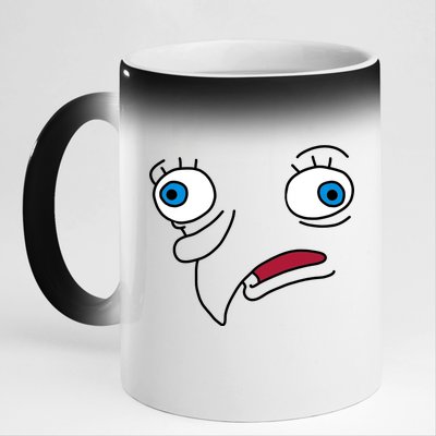 Mocking meme 11oz Black Color Changing Mug