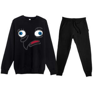 Mocking meme Premium Crewneck Sweatsuit Set